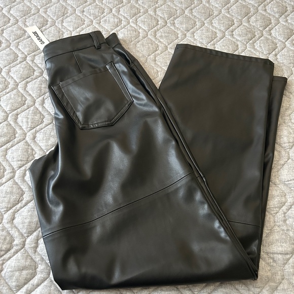 Garage Leather Wide-Leg Pants - Picture 3 of 4